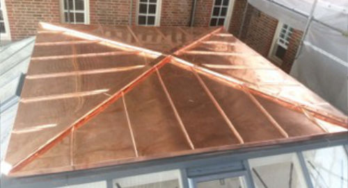 Copper roof